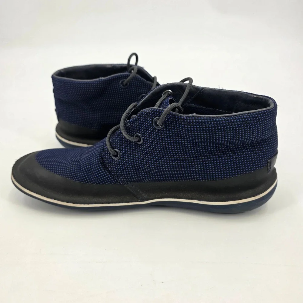 CAMPER BEETLE SNEAKERS WOMENS SIZE 5 / 35 BLUE LIGHTWEIGHT LACE UP FLEXIBLE KNIT
